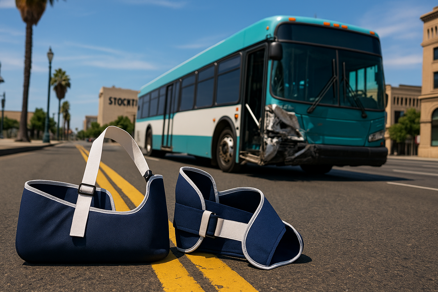 Arm Injury from a Bus Crash in Stockton
