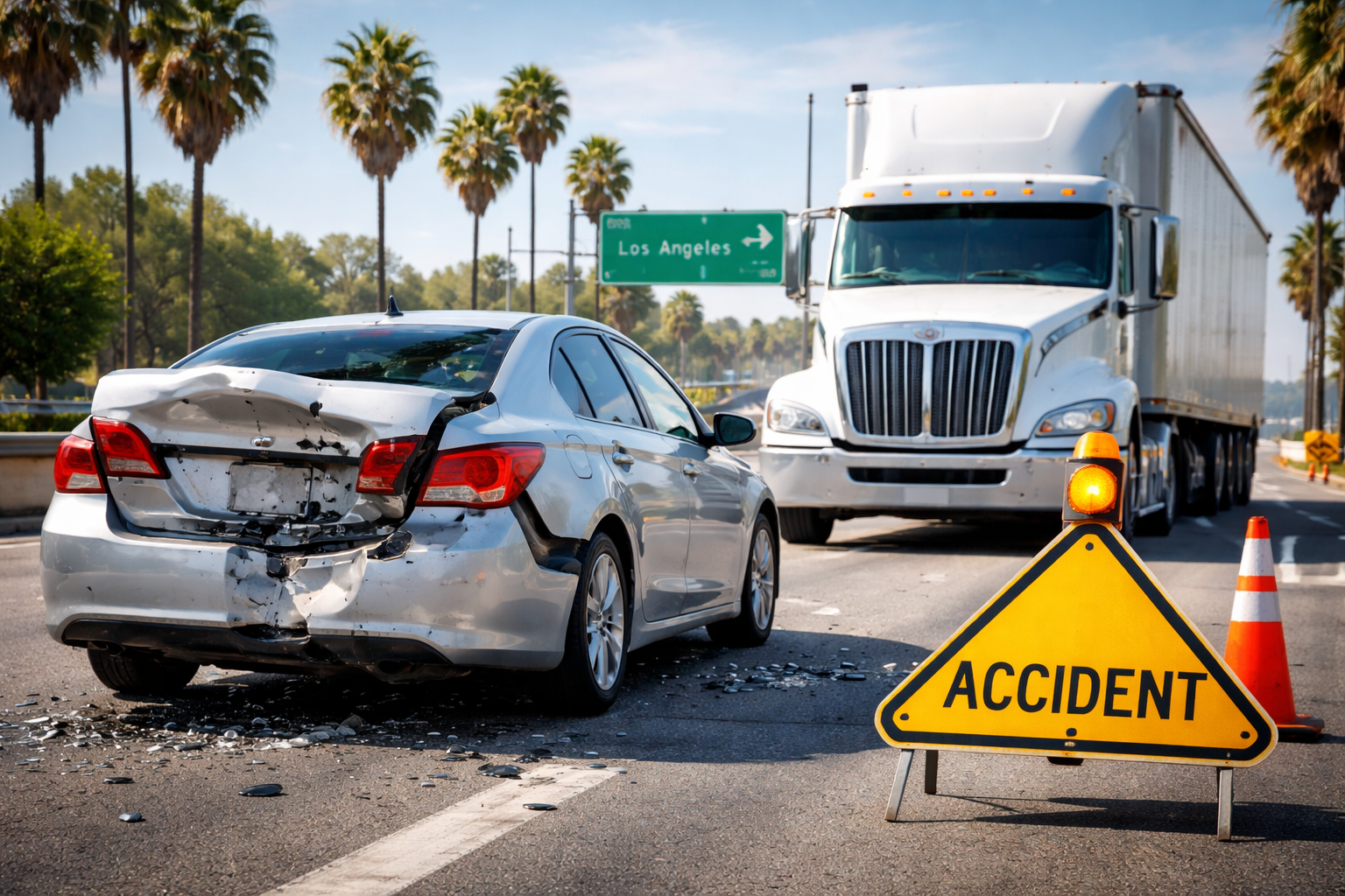 Hit by a Commercial Vehicle in California